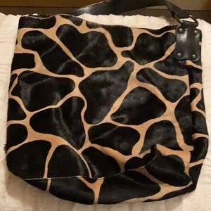 Medium size ladies handbag, Leopard print
